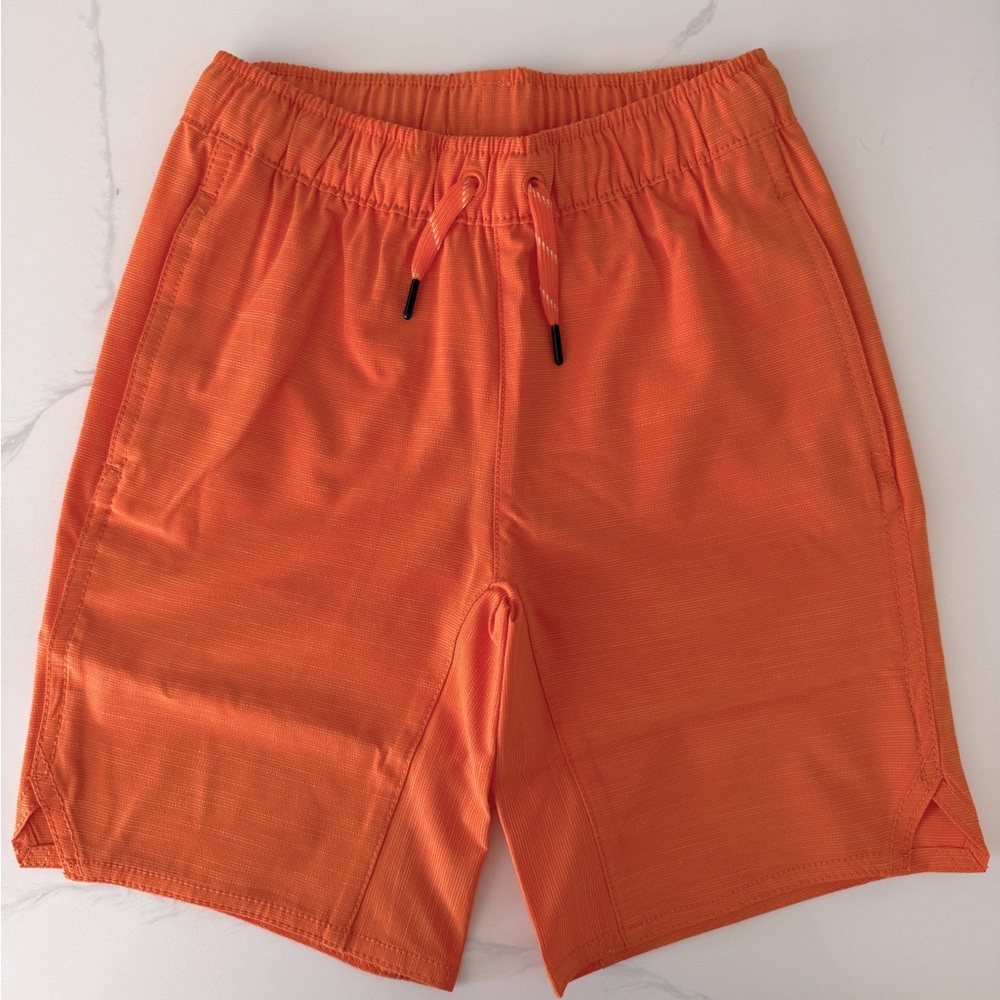 NWT. Hanna Andersson solid tech woven shorts, Sz 8 🧡🍊